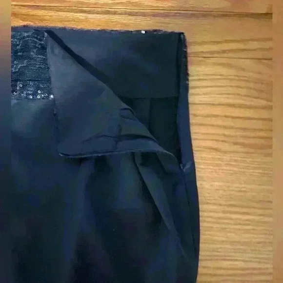 Sans Souci women’s mini short black sequin skirt size M - Picture 9 of 12